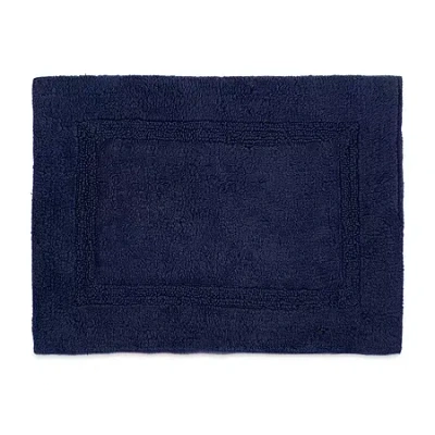 Martex Basic Cotton Skid Resistant Bath Rug In Gray