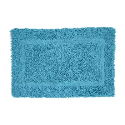 Martex Ringspun Cotton Bath Rug In Blue