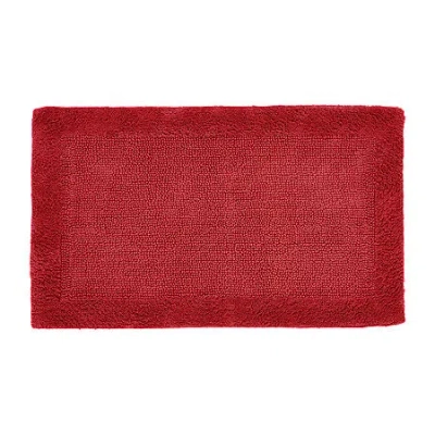 Better Trends Edge Bath Rug In Red