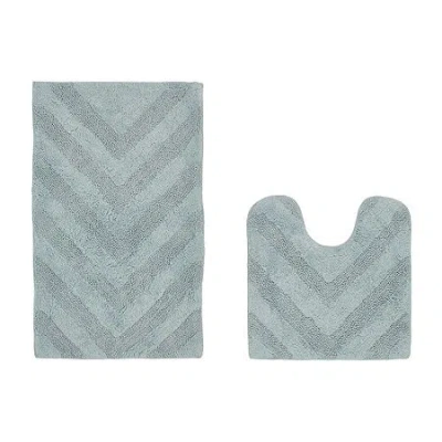 Better Trends Hugo Bath Rug In Blue
