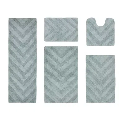 Better Trends Hugo Bath Rug In Blue