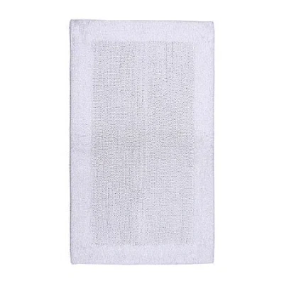 Knightsbridge Bella Napoli Reversible Bath Rug In White