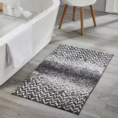 Better Trends Casablanca Bath Rug In Gray