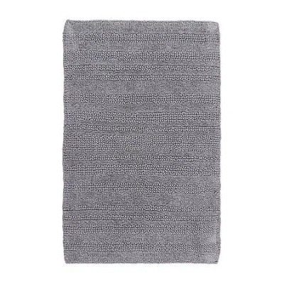 Knightsbridge Multi Chain Reversible Bath Rug In Silver