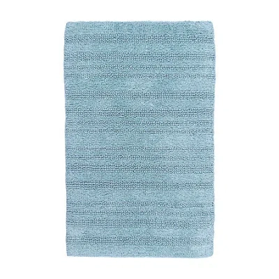 Knightsbridge Multi Chain Reversible Bath Rug In Blue