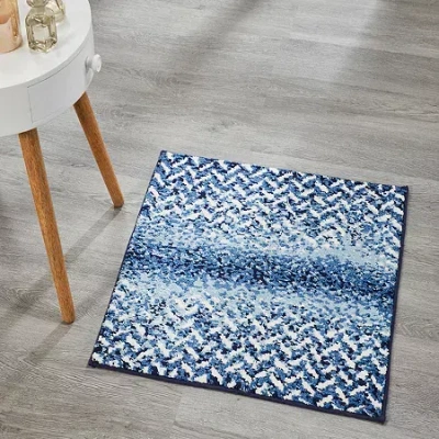 Better Trends Casablanca Bath Rug In Blue
