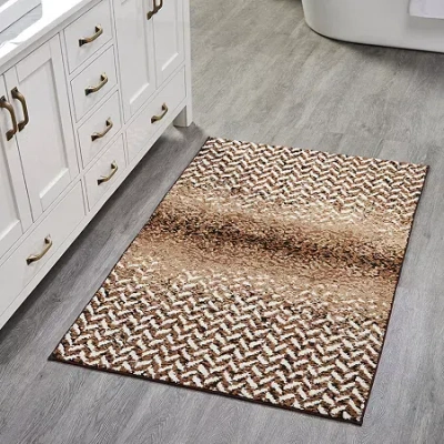 Better Trends Casablanca Bath Rug In Brown
