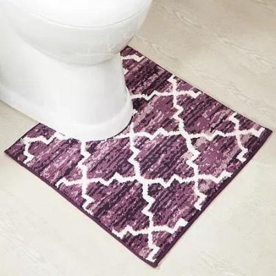 Better Trends Savio Bath Contour Rug In Purple