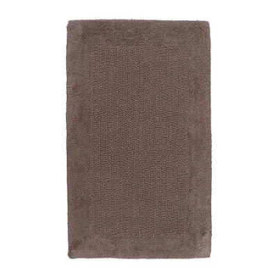 Knightsbridge Bella Napoli Reversible Bath Rug In Brown