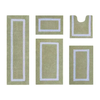 Better Trends Hotel 5-pc. Bath Rug Set In Green