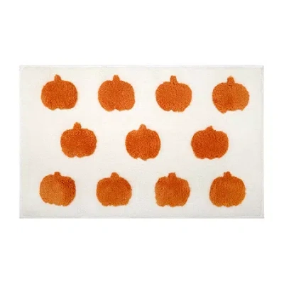 Avanti Alloever Pumpkins Bath Rug In Orange
