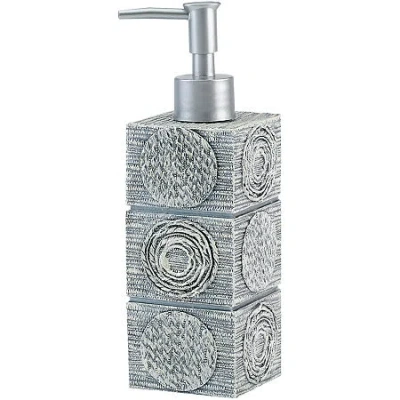 Avanti Galaxy Silver Soap/lotion Dispenser In White