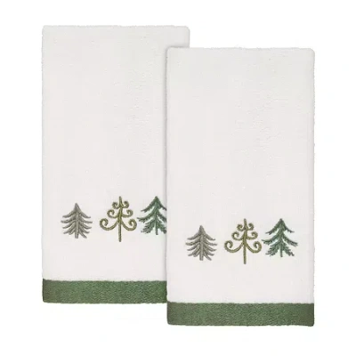 Avanti Christmas Trees 2-pc. Fingertip Towel In White