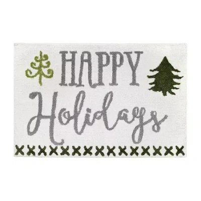 Avanti Christmas Trees Bath Rug In Multi