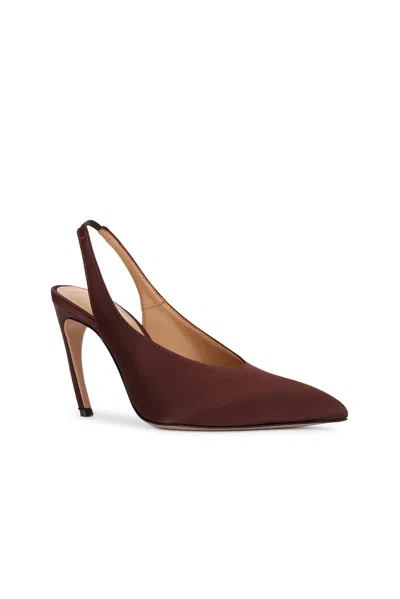 Attico Viper 95mm Slingback Heel In Burgundy