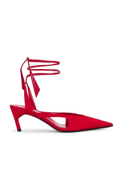 Attico Diane 55mm Slingback Heel In Red