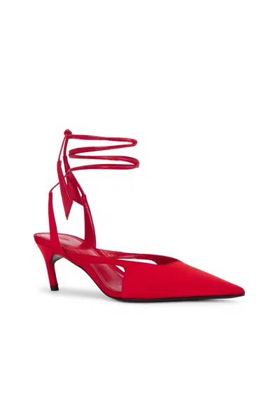 Attico Diane 55mm Slingback Heel In Red