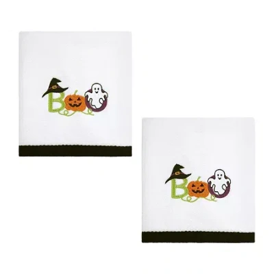 Avanti Colorful Boo 2 Pack Hand Towel In White