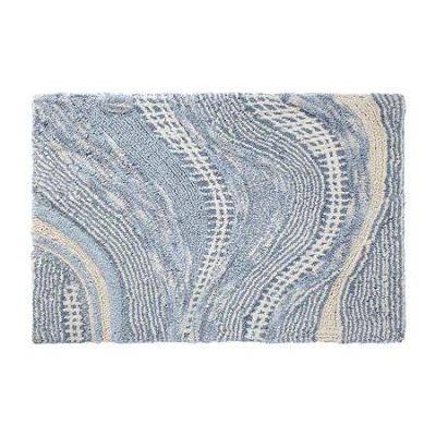 Avanti Waves Bath Rug In Blue