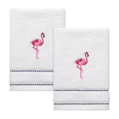 Izod Flamingo 2-pc. Fingertip Towel In White