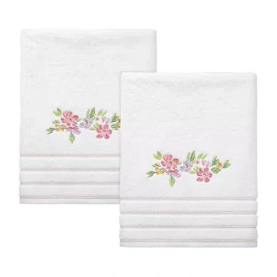 Izod Catalina 2-pc. Floral Bath Towel In White