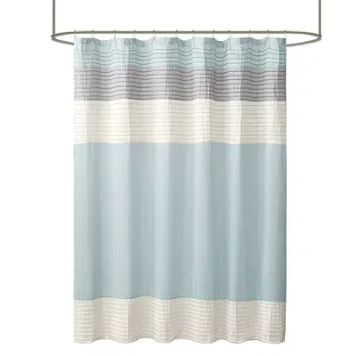 Madison Park Eastridge Shower Curtain In Blue