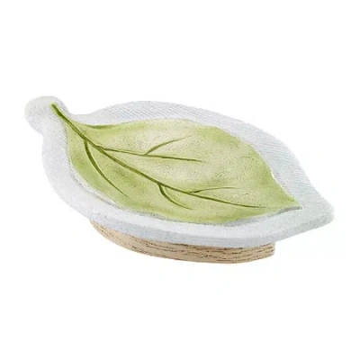 Avanti Ombre Leaves Soap Dish In Green