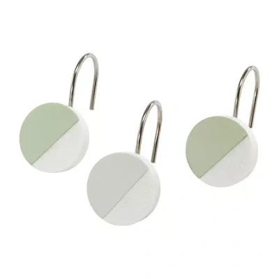 Nicole Miller Tropiluxe Shower Curtain Hooks In Green
