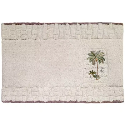 Avanti Colony Palm Bath Rug In White