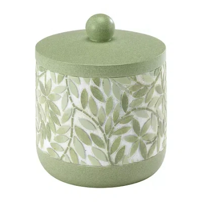 Avanti Stratford Hand Painted Bathroom Canister In Green