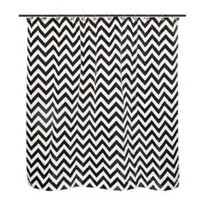 Kenney Step Up Chevron Shower Curtain Liner In Black