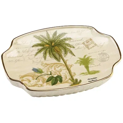 Avanti Colony Palm Soap Dish In White