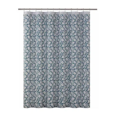 Martex Arcadia Shower Curtain In Silver