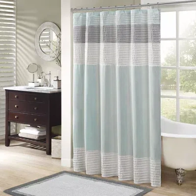 Madison Park Eastridge Shower Curtain In Blue
