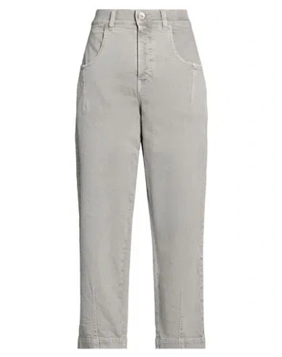 Eleventy Woman Jeans Grey Size 2 Cotton, Elastane In Multi