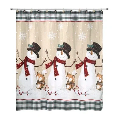 Avanti Friends Gather Shower Curtain In Sand