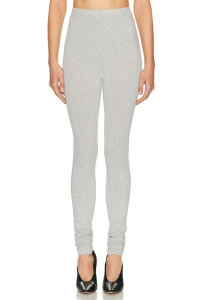 Helsa The Extra Long Jersey Legging In Gray