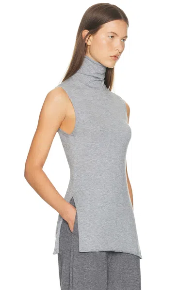 Helsa Kerstin Sleeveless Turtleneck In Gray
