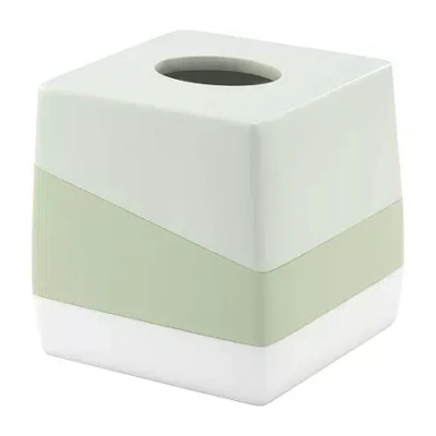 Nicole Miller Tropiluxe Tissue Box Cover In Green