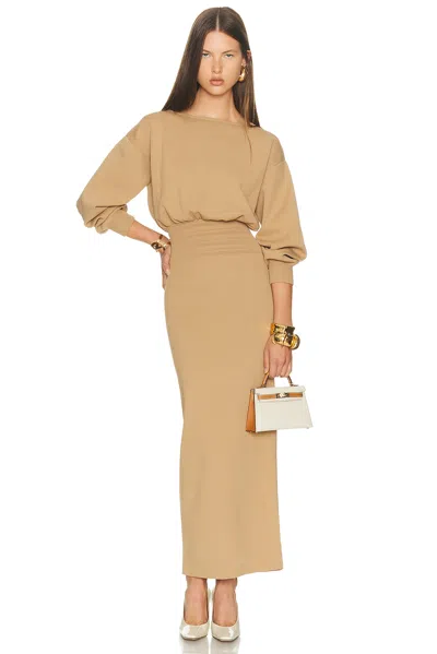 Helsa Hildie Maxi Dress In Brown
