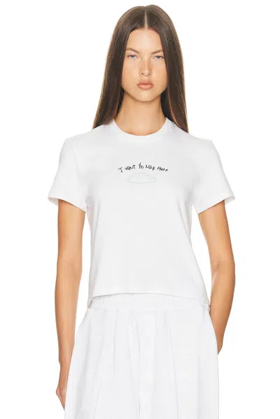 Helsa Cloud Graphic Tee In White