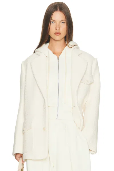 Helsa The Very Oversized Blazer In White