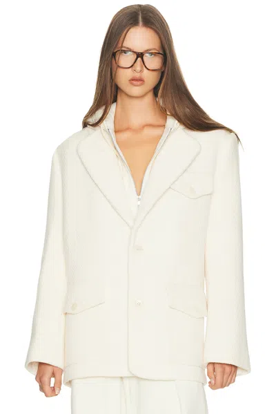 Helsa The Very Oversized Blazer In White