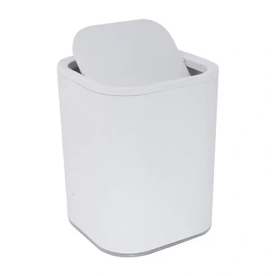 Kennedy International Trash Can In White