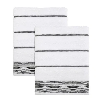 Nicole Miller Sydney 2-pc. Bath Towel In White