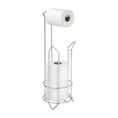 Kennedy International Toilet Paper Storage In Silver