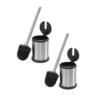 Kennedy International 2 Pack Toilet Bowl Brush In Silver