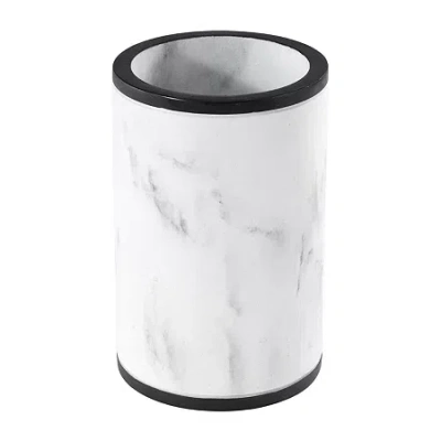 Avanti Jasper Framed Marble-look Resin Tumbler In White