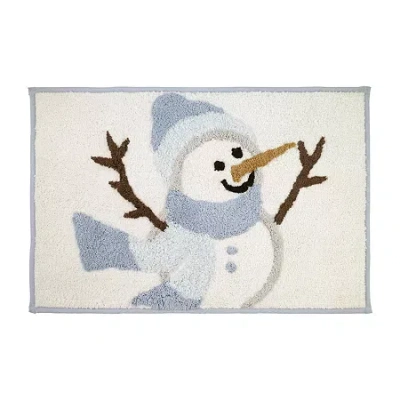 Avanti Frosty Friends Bath Rug In White