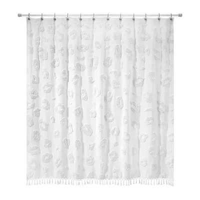 Nicole Miller Celina Shower Curtain In White